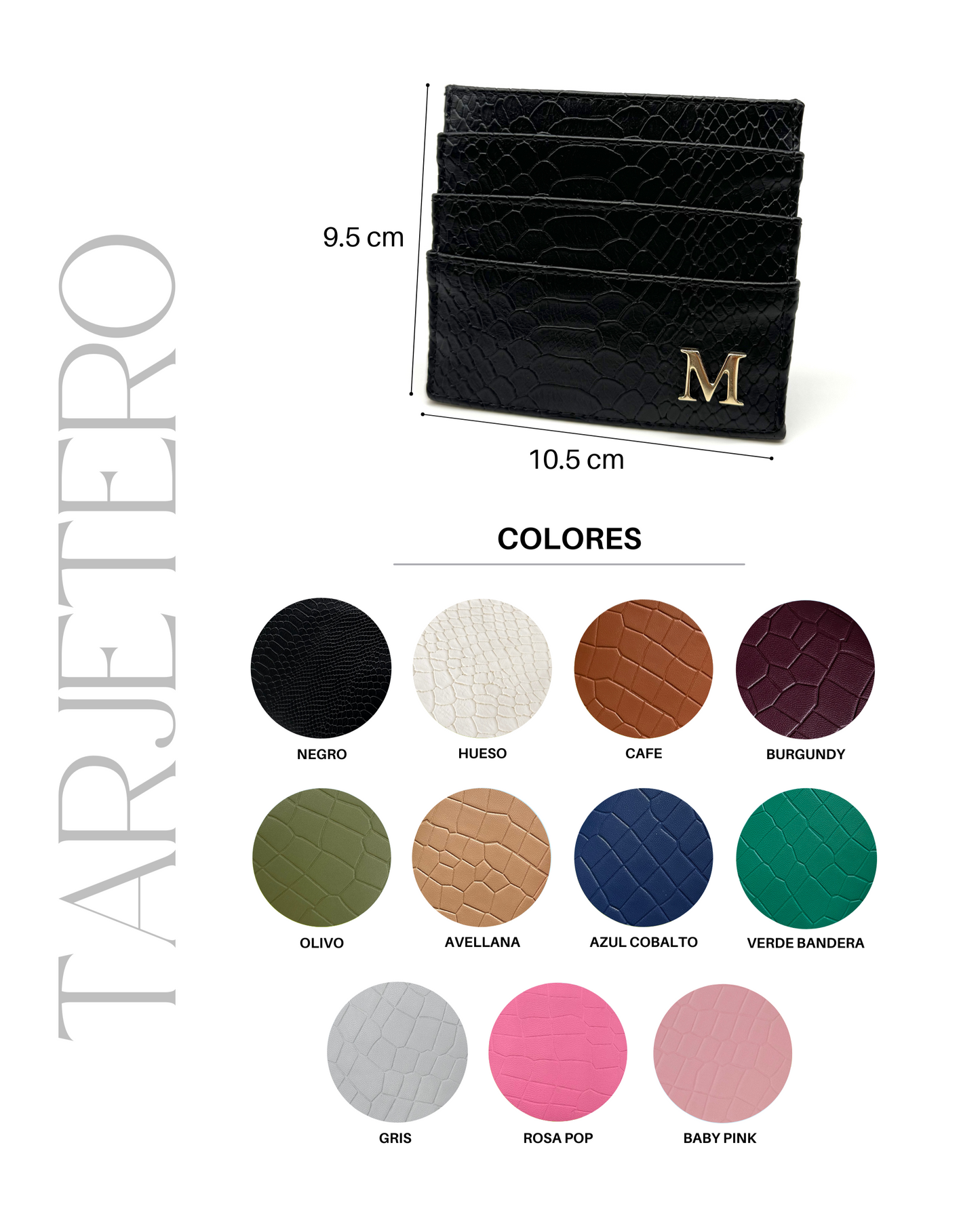 TARJETERO (TODOS LOS COLORES) (PERSONALIZABLE)