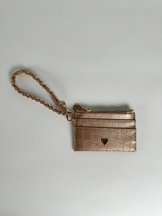 CHAIN CARD ORO ROSADO - 💛